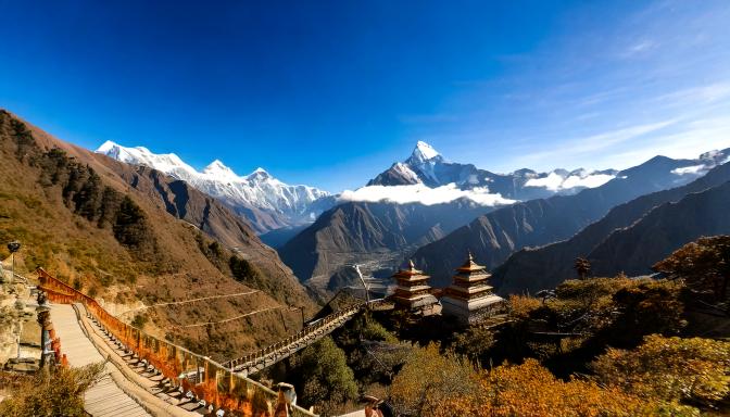 Nepal’de Himalayalar: Trekking Rotaları ve Budist Tapınaklar
